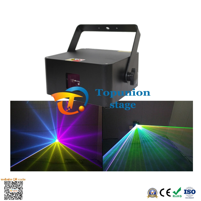 1W Full Color Animation Scanning Laser Seven Color Effect Laser Light for Disco KTV Bar