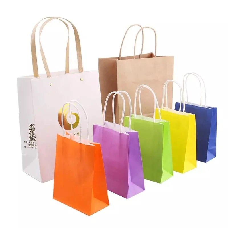 Customized Gold Foil Embossing Art Paper Underwear Garment Paper Shopping Bags for Cotton Handle