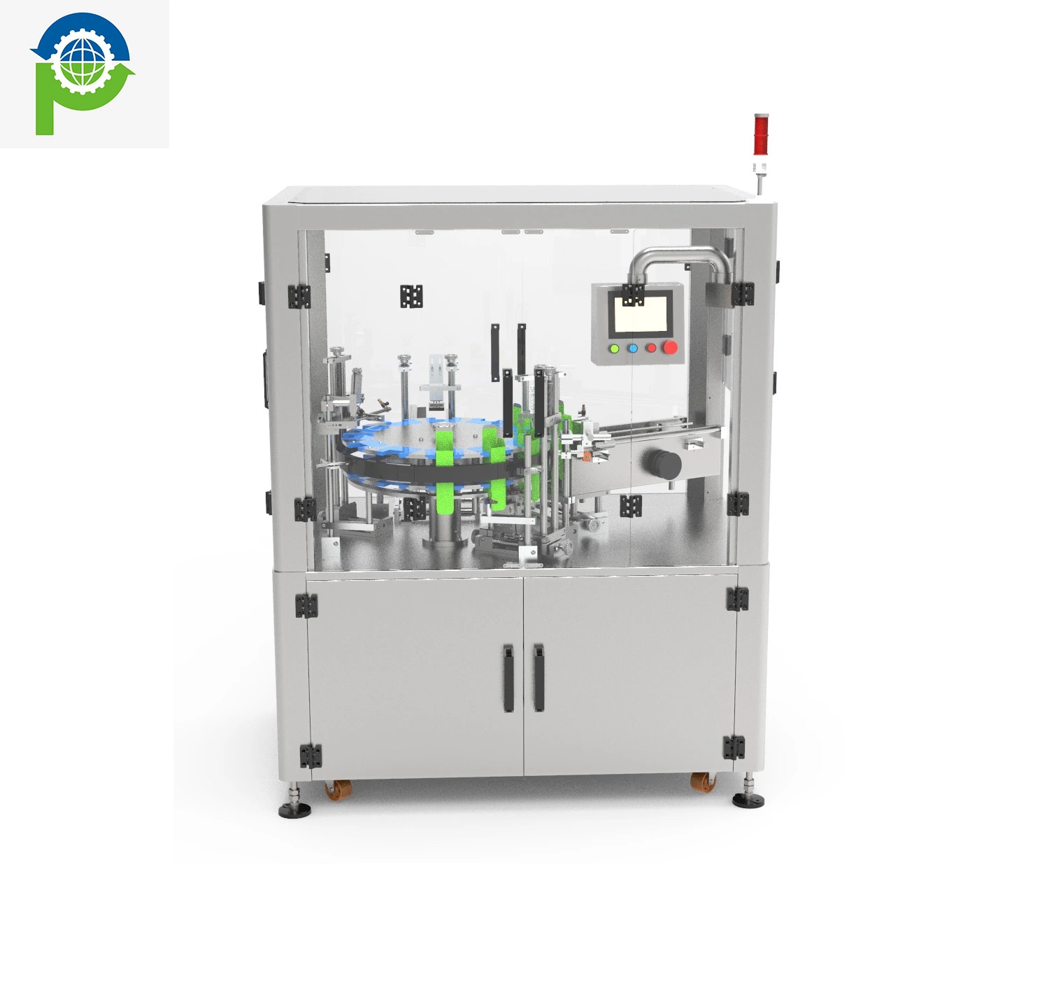 Semiautomático/giratorio/Medicina/Saceto/Caja/Embalaje/máquina de tratamiento de tonos