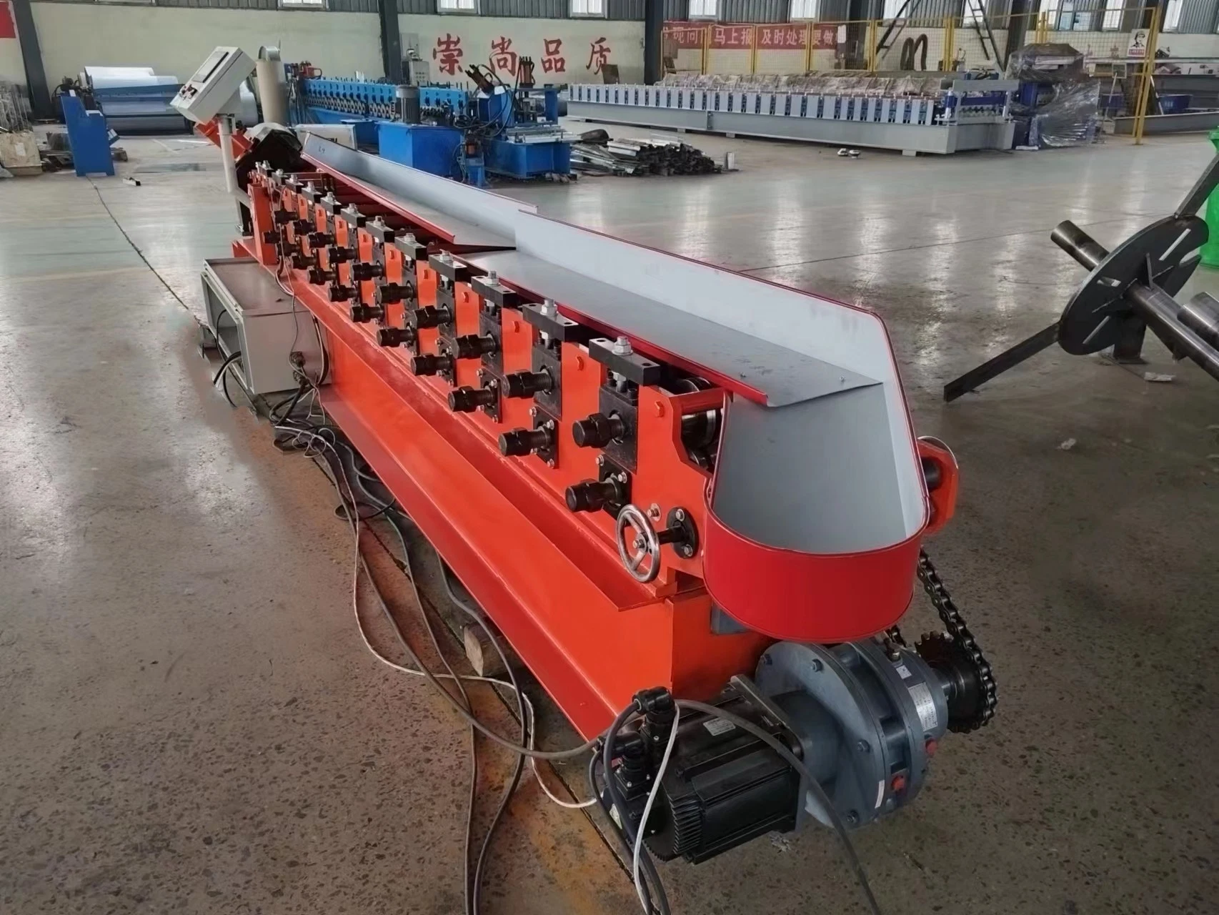 Steel Drywall C U Channel Omega Purlin Profile Roll Forming Machine