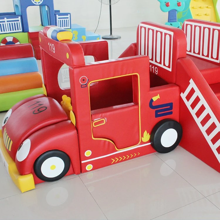 Fire Engine Soft Play Toddler Foam Climbing Toy