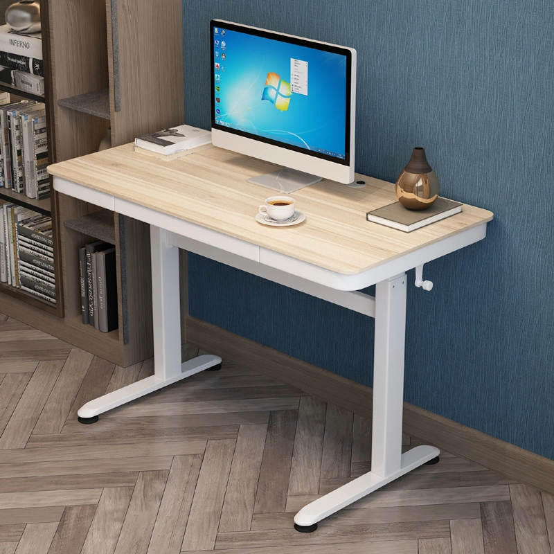 Manual Control Standing Desk Height Adjustable School Study Sit Stand Computer Desk for Home Office