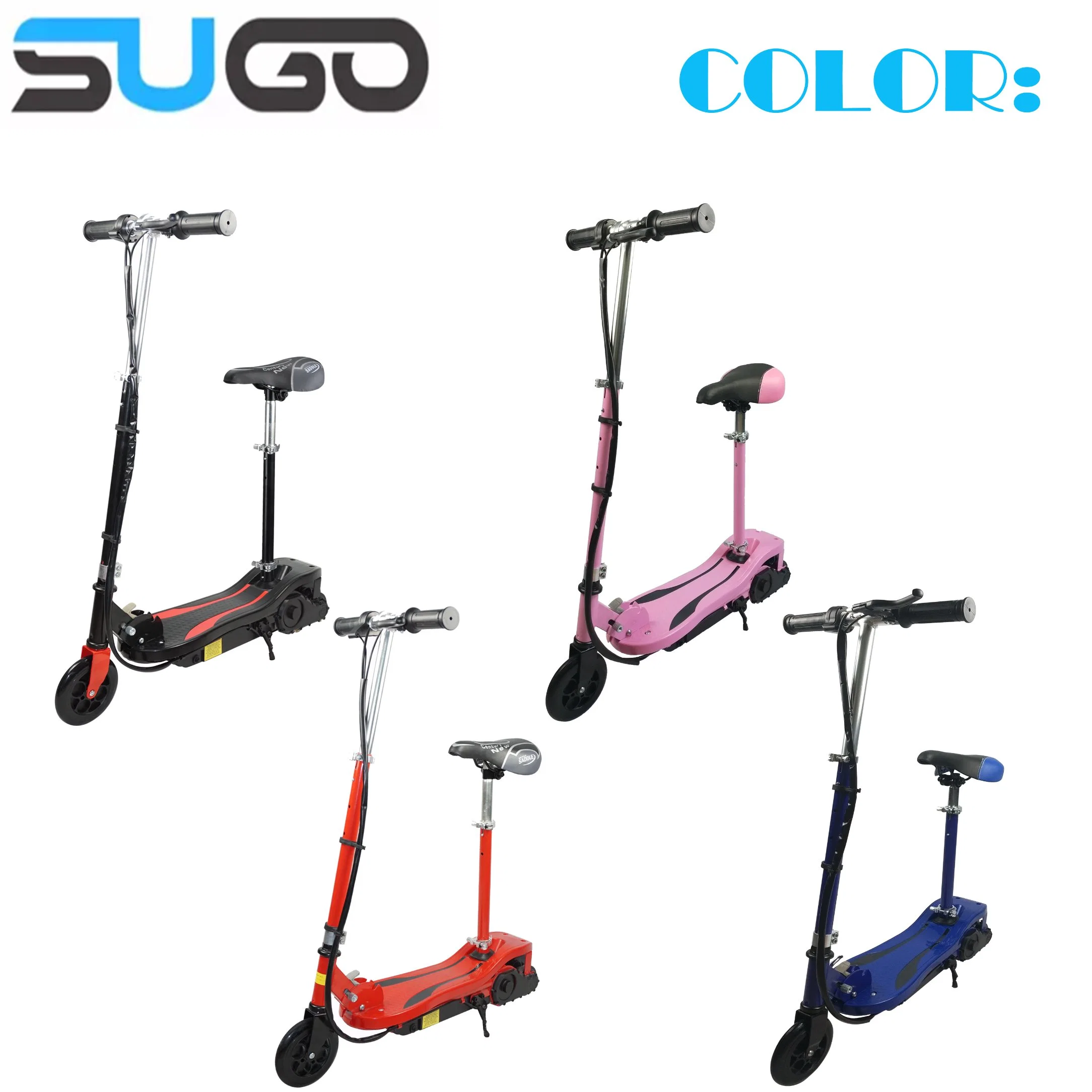 120W Electric Scooter with Seat Foldable Kick Scooter Kids Electric Scooter