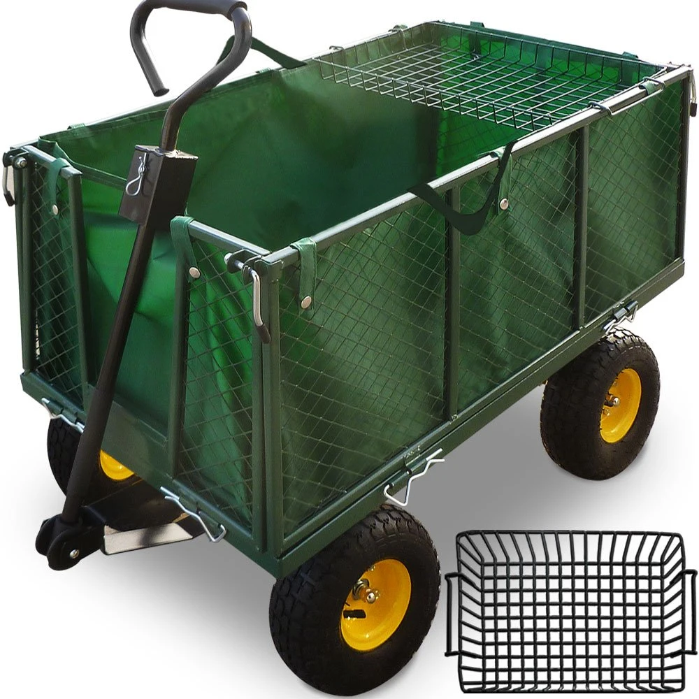 Utility Tractor Dumper Trolly Welding Mesh Trailer Cart Garden Tool Cart