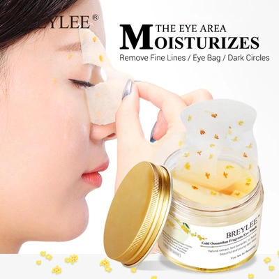 Golden Eye Mask Osmanthus gel de collagène Masque Yeux la peau du visage Soins cercle foncé raffermissant de levage déposer le sérum 50pcs