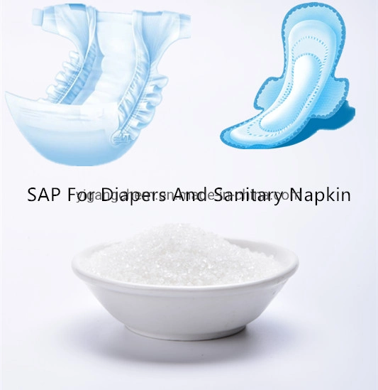 Water Blocking Sodium Polyacrylate Sap Hydrogel Powder for Baby Diaper