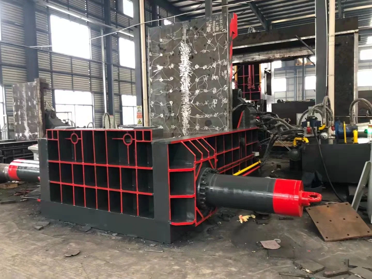 Hydraulic Scrap Metal Baler Used Chatarra Prensa Compactadora PARA Carros Press Machine Automatic Case Packing Heavy