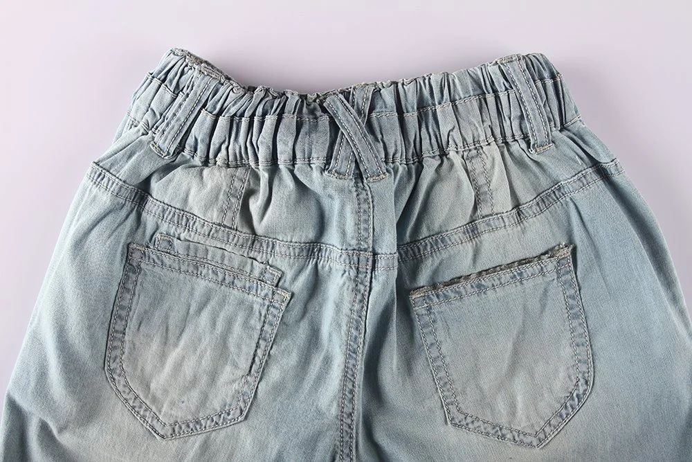 Stockpapa High Quality Girls Denim Half Pants