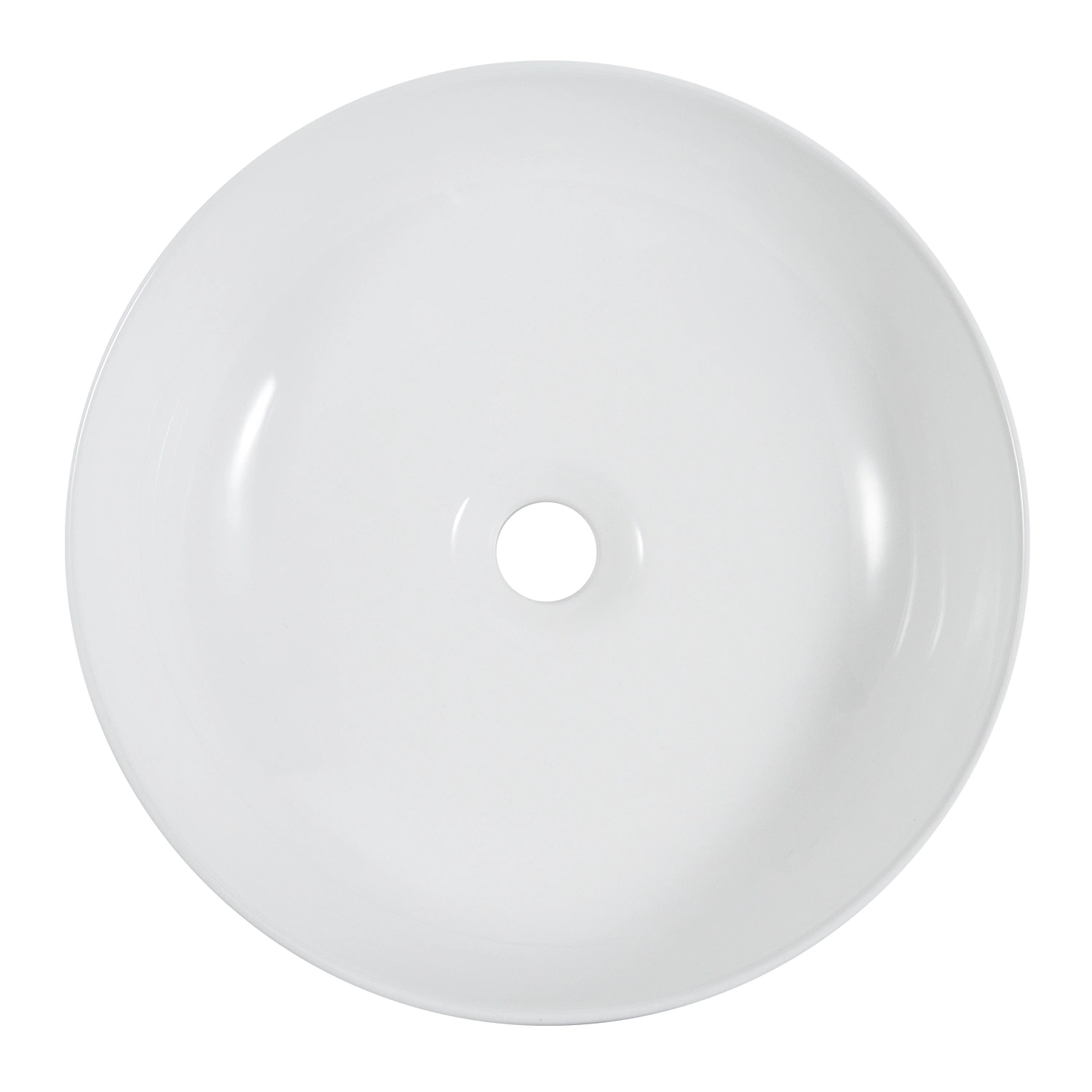 Modern Design Hot Selling Sanitary Ware White Vitreous China Tabletop Vanity Bathroom Porcelain Furniture Handmade Ceramic Round Art Furniture