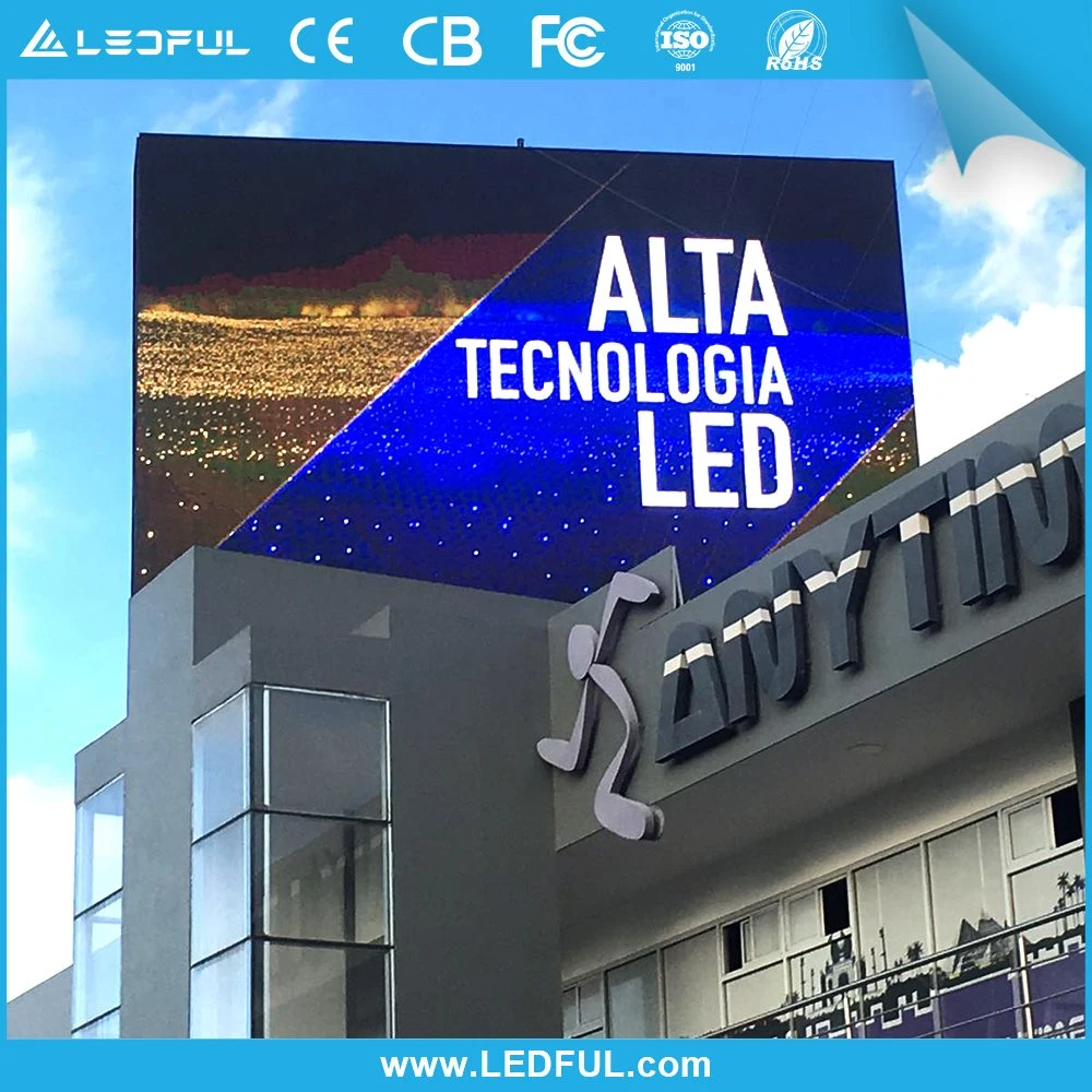 إضاءة LED خارجية عالية السطوع P3 P4 P5 P6 P8 P10 عرض شاشة LED لإعلانات الألوان الكاملة على لوحة الإعلانات