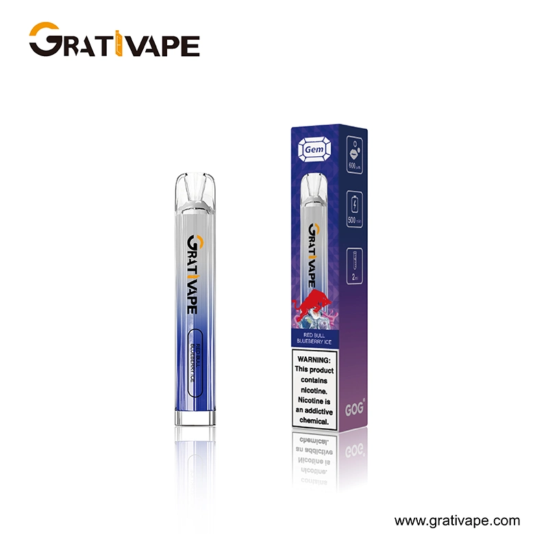 Best Price 600 Puffs 3% Electric 500 mAh Cigarette Disposable/Chargeable 2ml Magic Gem Vape