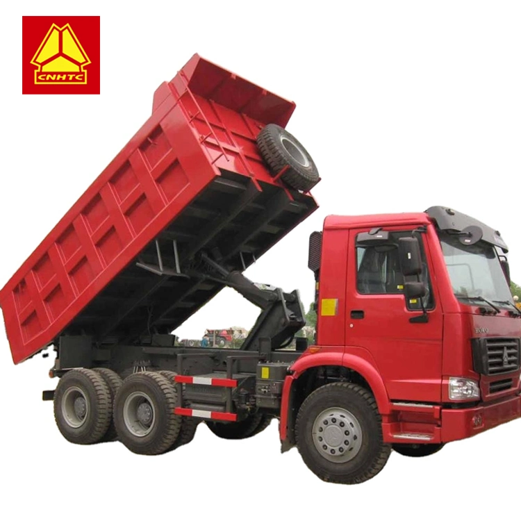 Venta caliente buena calidad de 371HP 375HP de 6*4 10 ruedas usadas HOWO camiones volquete camión volquete para el mercado africano