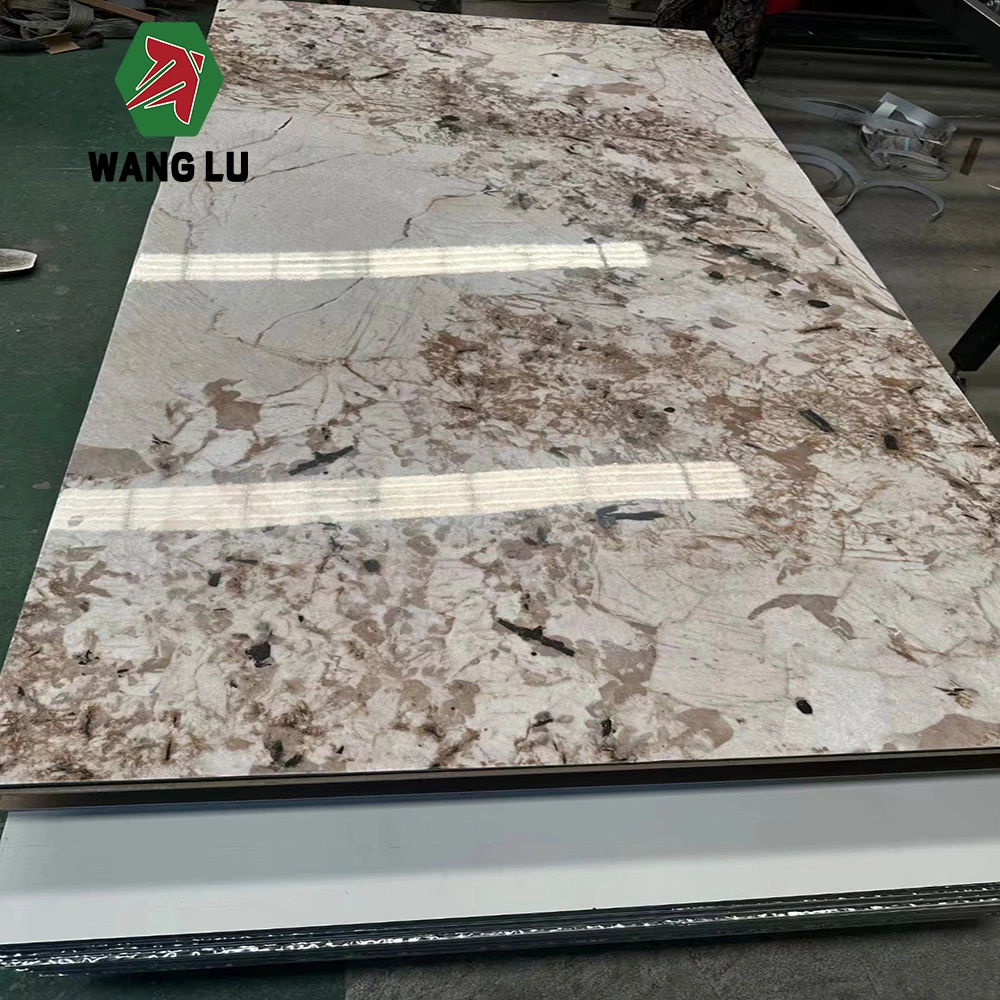 Bendable Metal Marble Colours Bamboo Charcoal Panel Wood Veneer Charcoal Panel