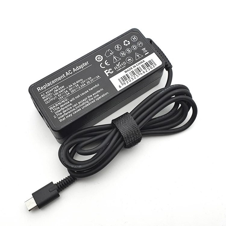 High quality/High cost performance  Laptop Adaptors 65W USB C Type C Charger for Lenovo