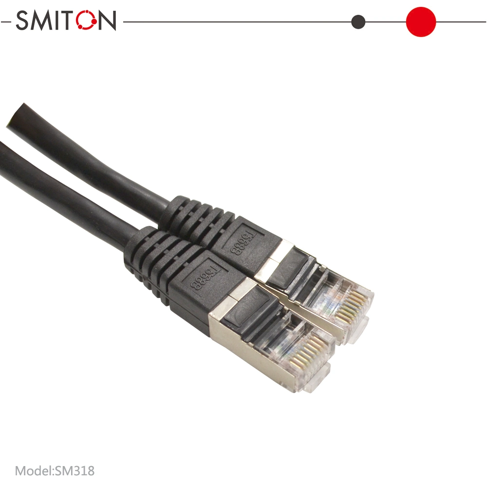Câble de raccordement FTP Cat5e de 1 mètre câble Ethernet pour ordinateur
