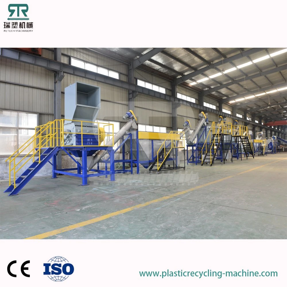 1000kg/Hr Waste Plastic Pet Bottle Recycling Washing Machine Production Line