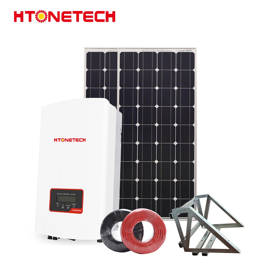 Htonetech Inversor Solar Híbrido 6Kw 48V Energía Solar de CA de fase dividida Panel Power Bank 24000 mAh China Fabricantes 30kW 40kW 5kw Kit de sistema de energía solar en red