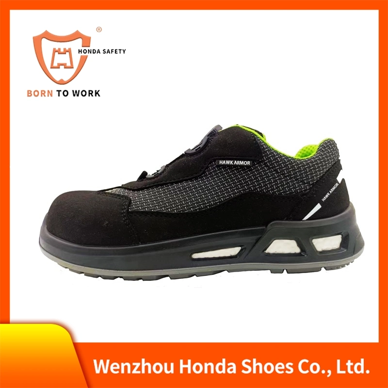 Light Weight Antistatic Industrial Fly Knit Work Type Men Steel Toecap Sport Safety Shoes Footwear