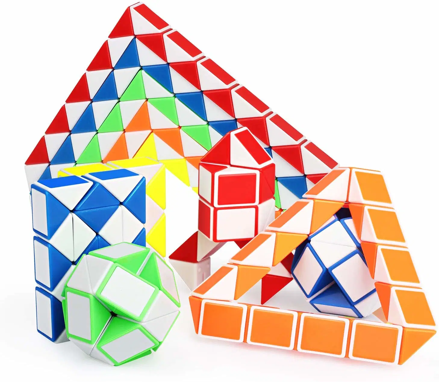 3D Intelligent 24 Segments Collection Brain Teaser Plastic Ruler Magic Puzzle Cube Toy