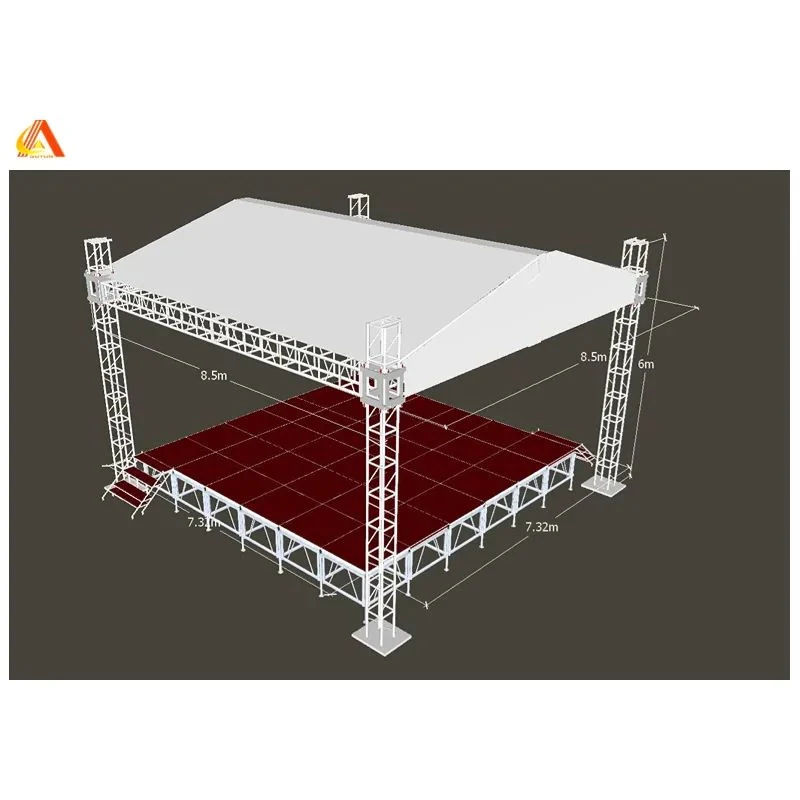 La armadura de aluminio de la fase de la música al aire libre de eventos del sistema