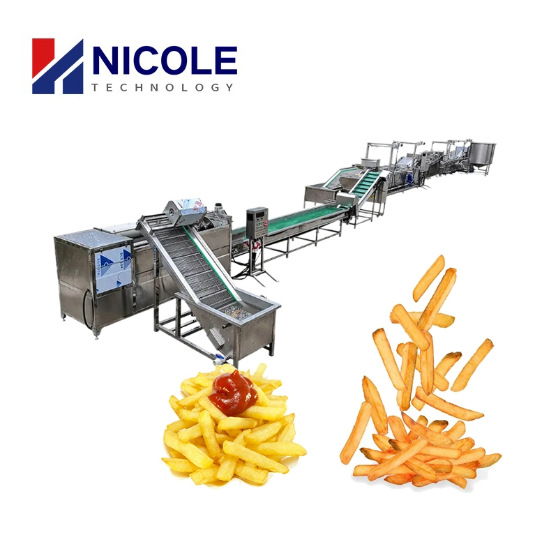 Chinese Supplier Complete Potato Strips Making Machine Frozen French Fries Production Line