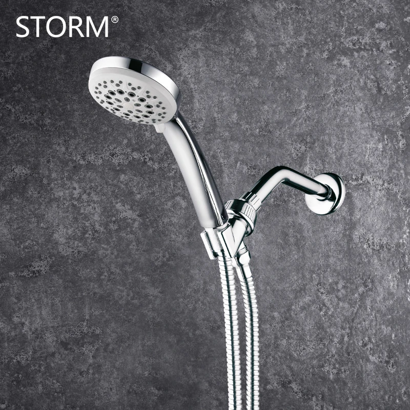 Bathroom Accessories 5 Function ABS Plastic Hand Shower Set with Valve and Hose