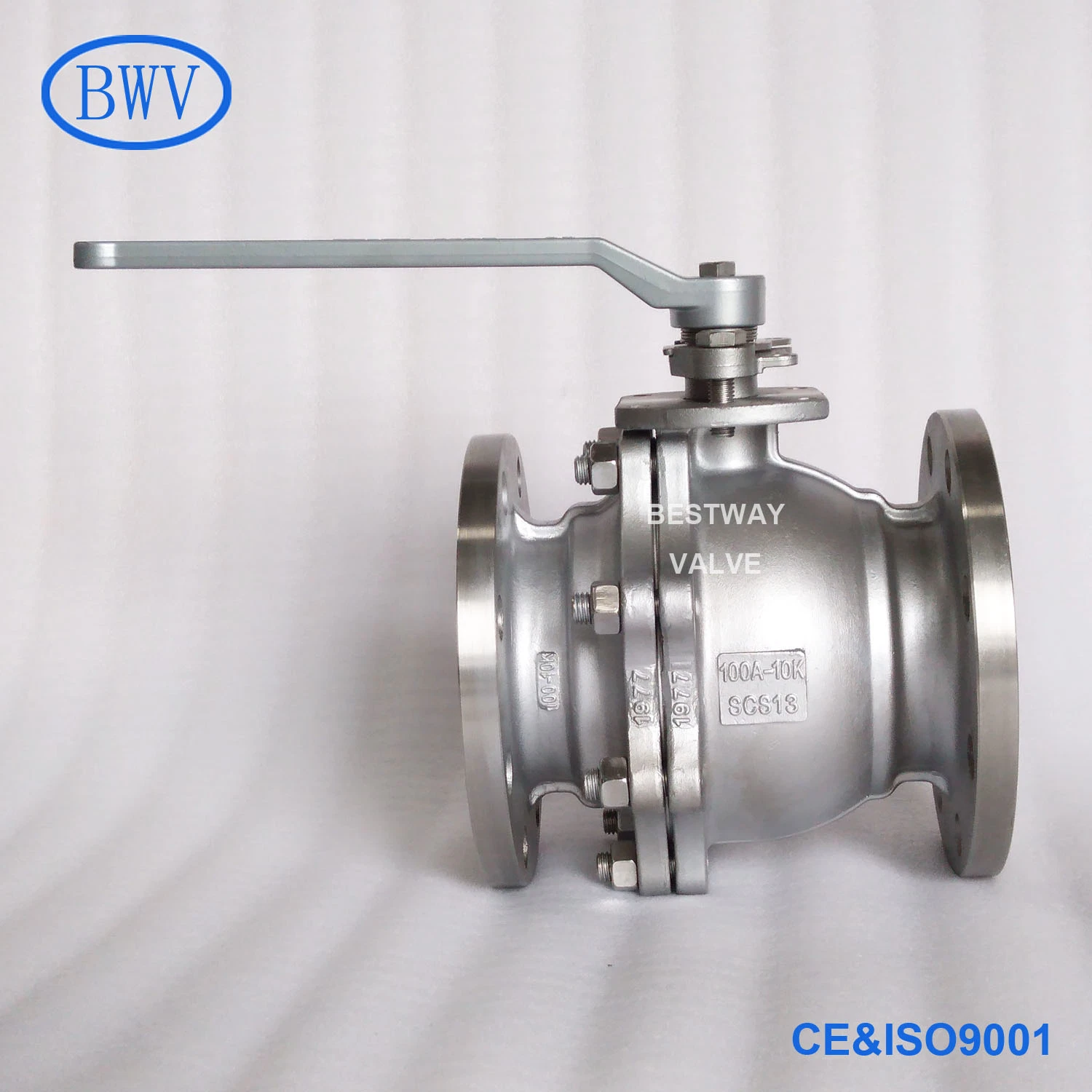 JIS 10K Scs13/304 Scs14/316 Full Port Manual Flanged End Stainless Steel Floating Ball Valves