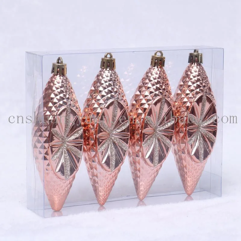 New Design Christmas Shiny Champagne Corn for Holiday Wedding Party Decoration Supplies Hook Ornament Craft Gifts