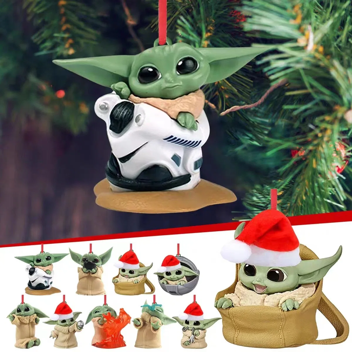 Colgante de Navidad decoración árbol de Navidad-Yoda de Disney