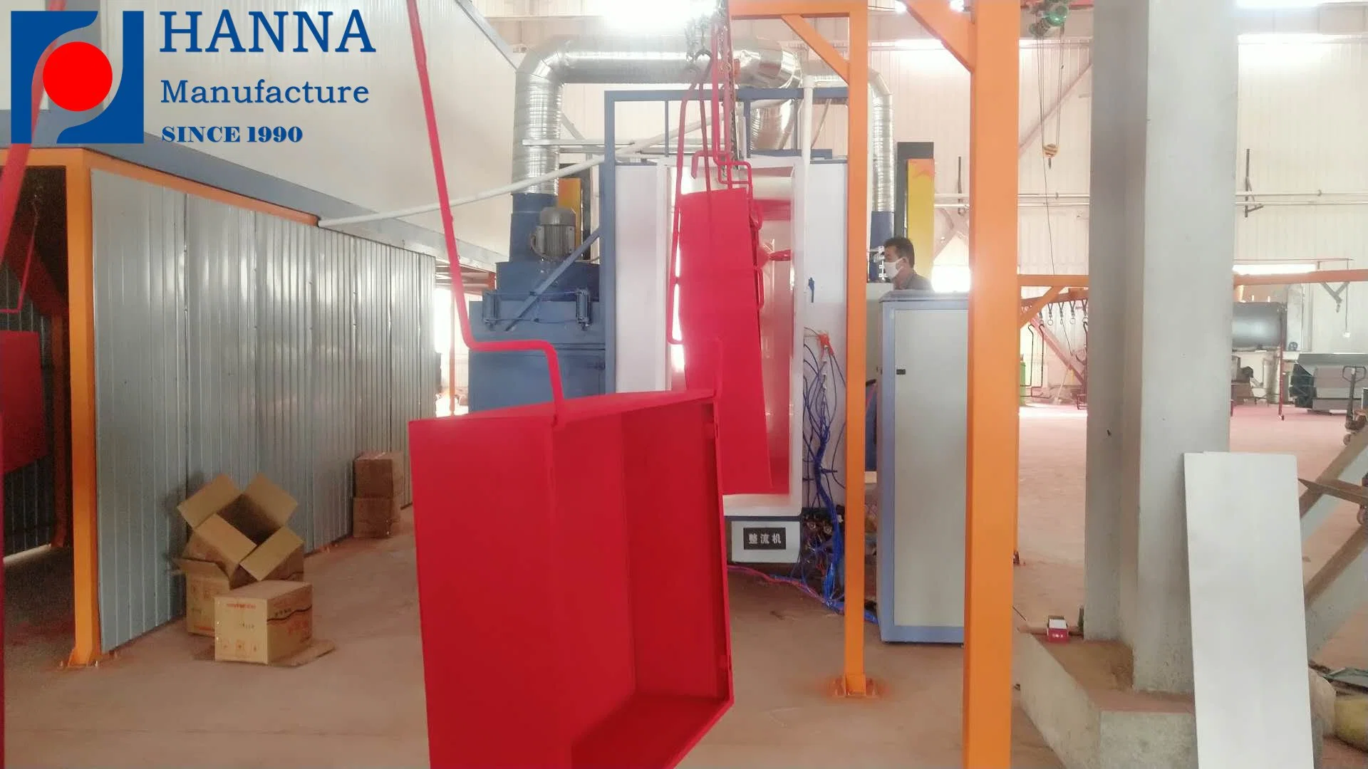 Full Automatic Complete Industry Using Plastic Coating Line Electrostatic Spraying Painting Powder Coating Machine Equipment