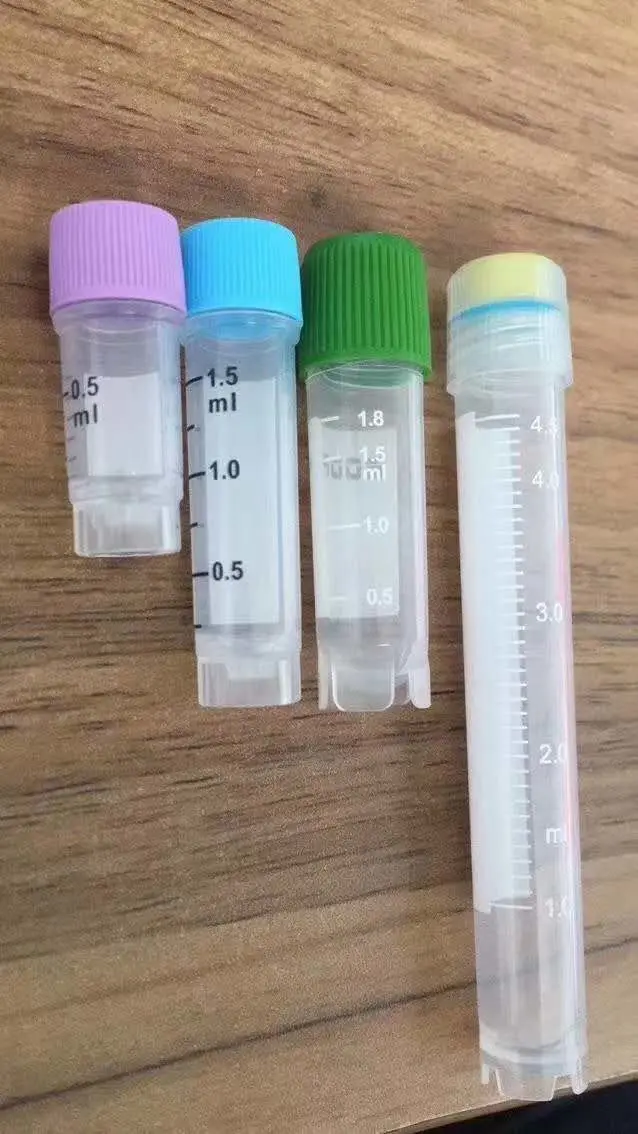 Cryogenic Vials, Sample Tubes, 0.5ml, Bulk, Pre-Set Datamatrix 2D Barcodes, Sterile, CE, ISO Certified 2D Barcode Cryovial