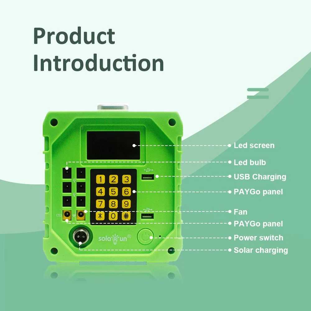 Solar Panel Kit Home Lighting Could Power DC TV, Fan, Sewing Machine, Hair Clipper