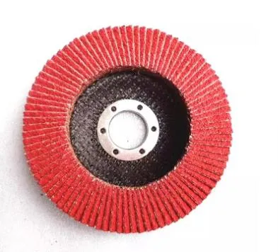 Roue abrasive en acier inoxydable avec zircone pour le polissage des métaux, disque à lamelles.