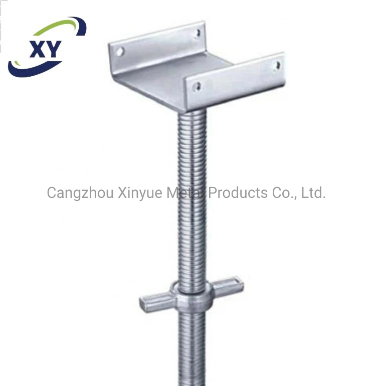 Original Factory Scaffolding Formwork System Adjustable Screw Steel Base Jack with Nut 32/36/38/40/42mm