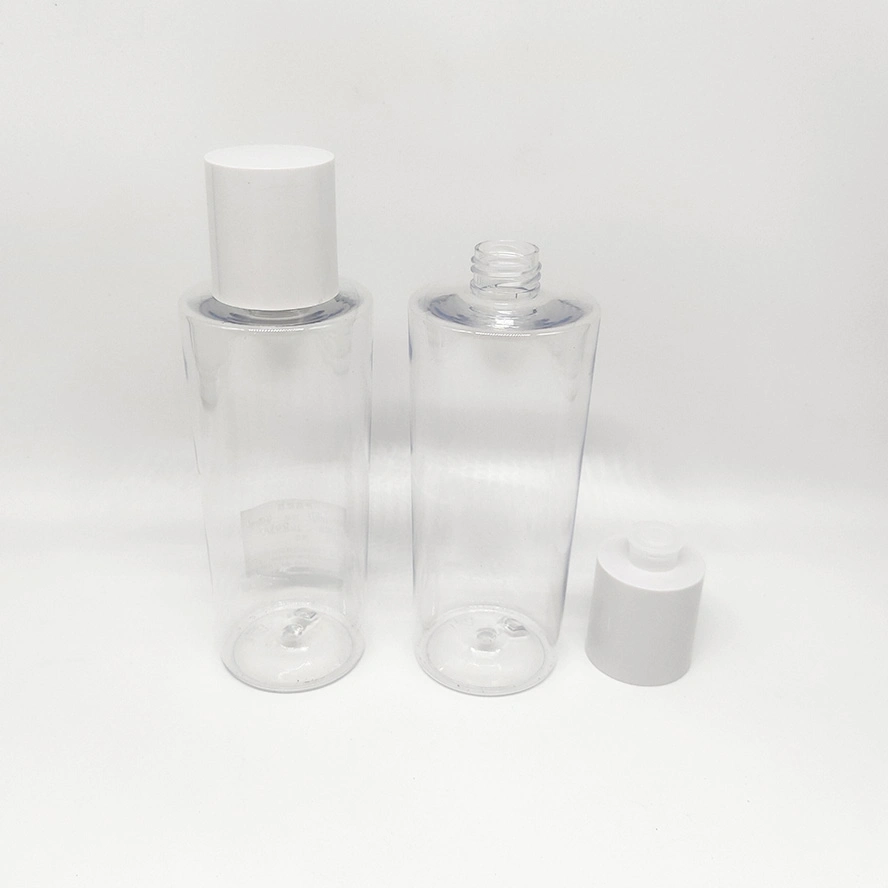 Cylinder 400ml Skincare Packaging Rose Water Bottle Hair Oil Pet Plastic Bottle with Screw Cap