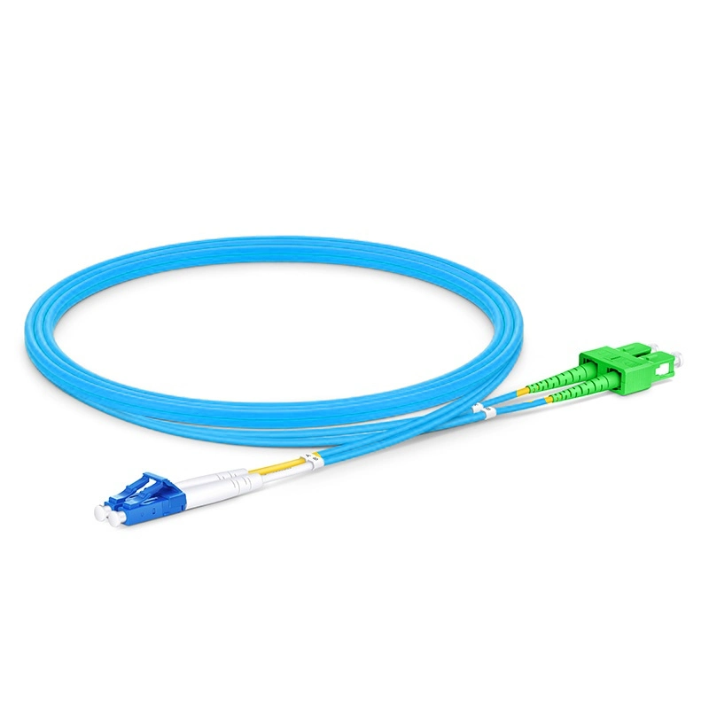 China FTTX 2/4/6/8/12/16/24 Core LC/Sc/St/FC Connector LC-Sc APC Multimode Om4 LSZH PVC Fiber Optic Optical Patch Cord Pigtail Jumper Cable