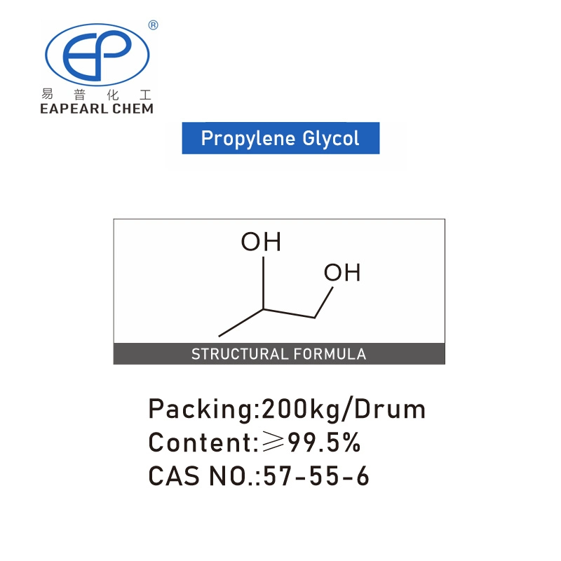 Bon prix et qualité propylène glycol 99.5% USP de qualité 57-55-6