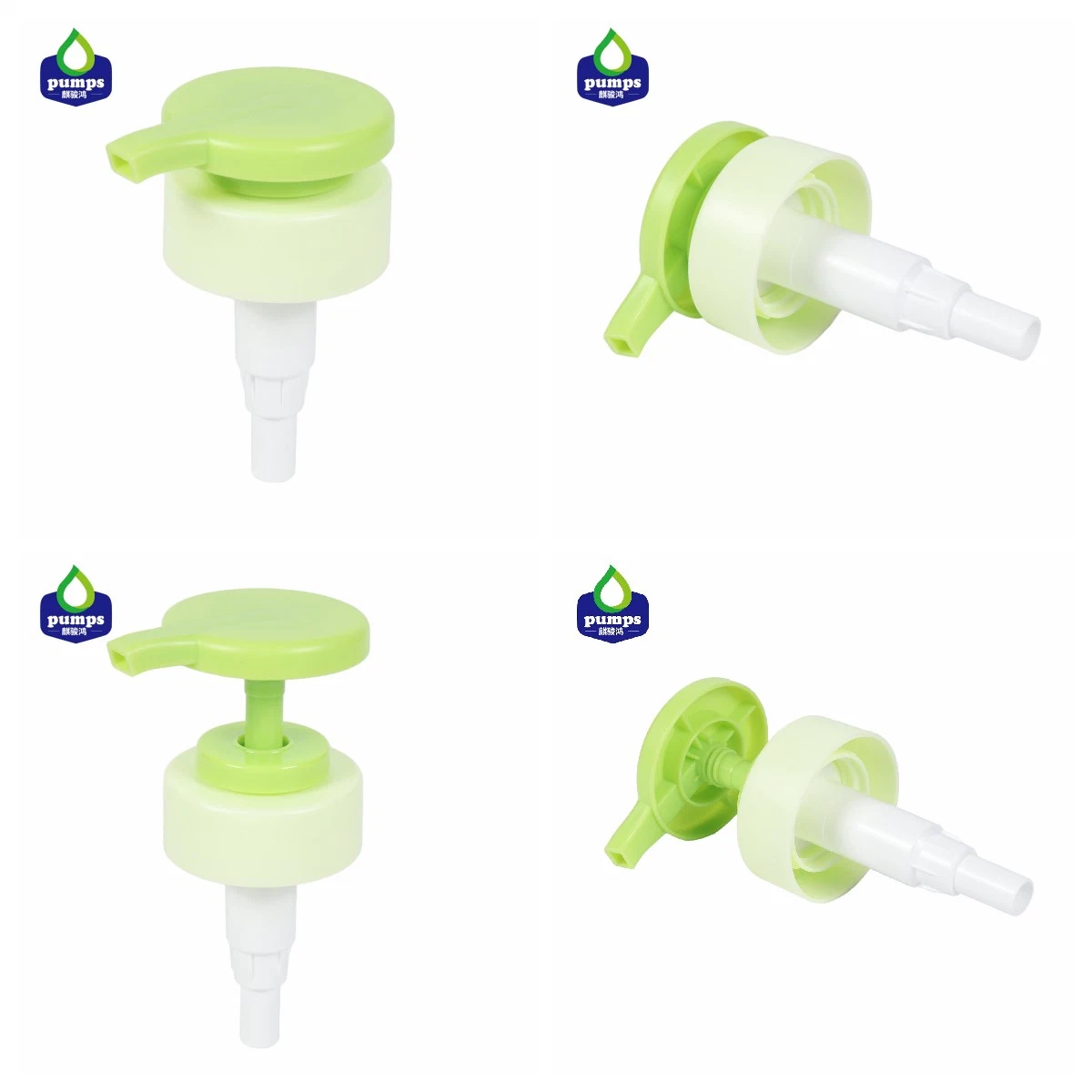 Light Green Color Round Shape Shampoo Pump