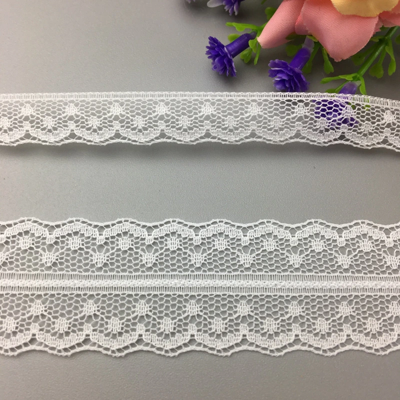 Double Edge Decorative Pattern French Lace Fabric Elastic Stretch Hot Selling Wholesale/Supplier Lace Fabric