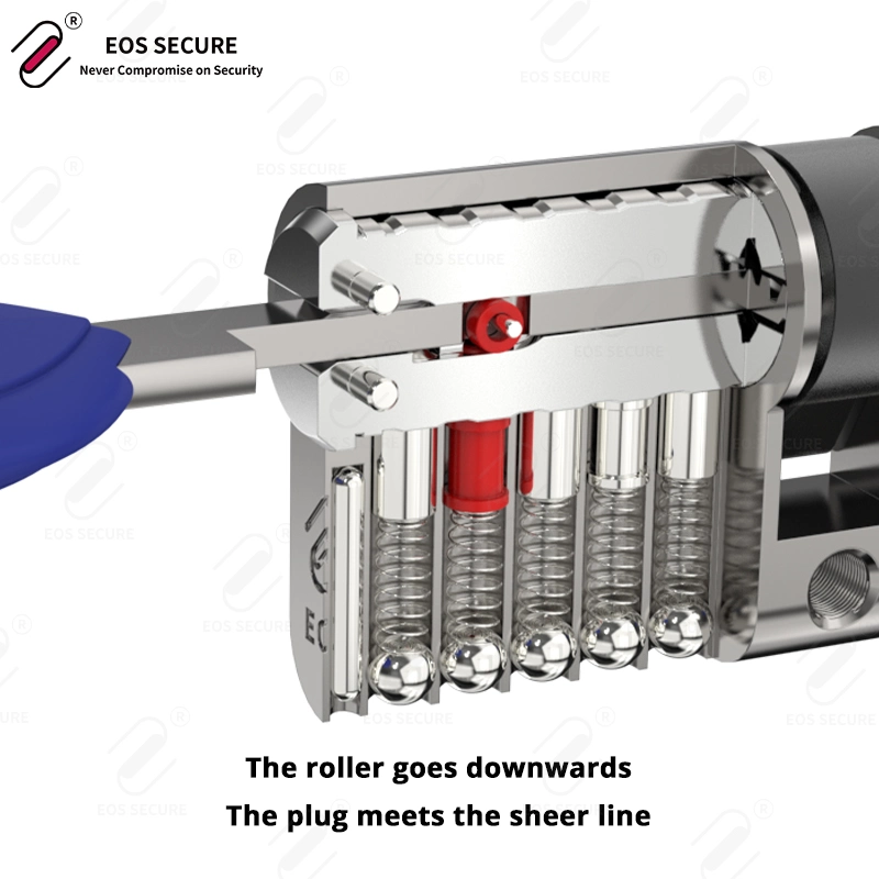 High Security Telescopic Pin Anti Tear Anti Saw Brass Emergency Double Clutch Door Locks Cylinder