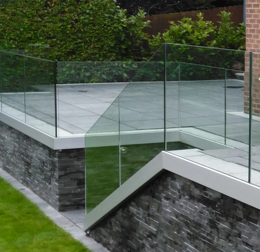 Rahmenlose Glas Baluster Aluminium Balustrade Aluminium Profil