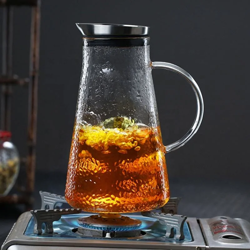 Wholesale/Supplier Hot Sale Heat Resistant Glass Pitcher Glass Cold Water Jug with Lid