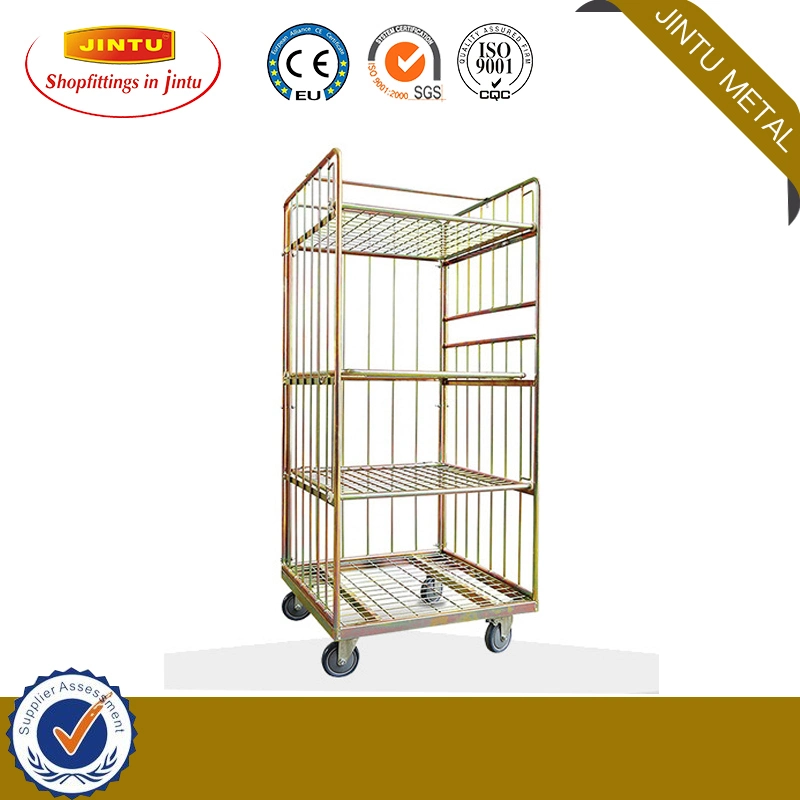 Factory Price Steel Transport 4 Side Roll Container /Roll Cage Steel Roll Container Loading 500kgs-600kgs