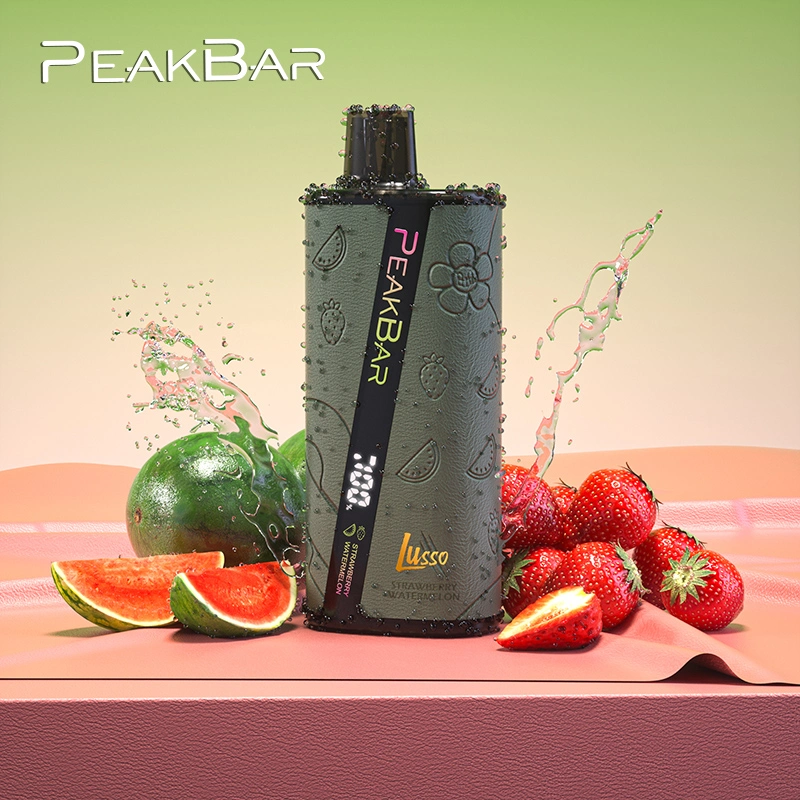 Peakbar Lusso 650 mAh Vape jetable 8200 puffs Nicotine5% rechargeable E Cigarettes Alibaba distributeurs de fumée électrique