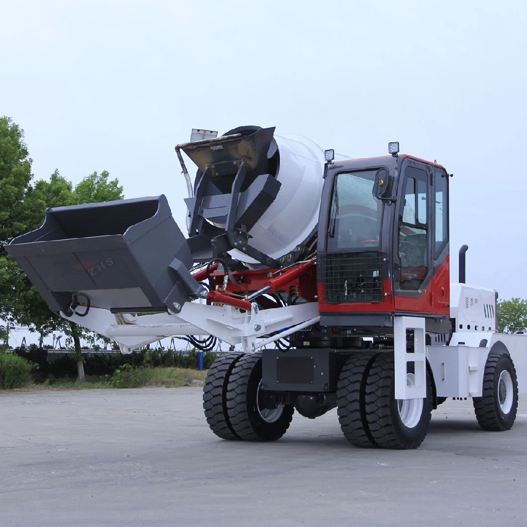 Bas prix chariot de mélange de ciment entièrement automatique 6,5cubi Self Chargement du mélangeur de béton