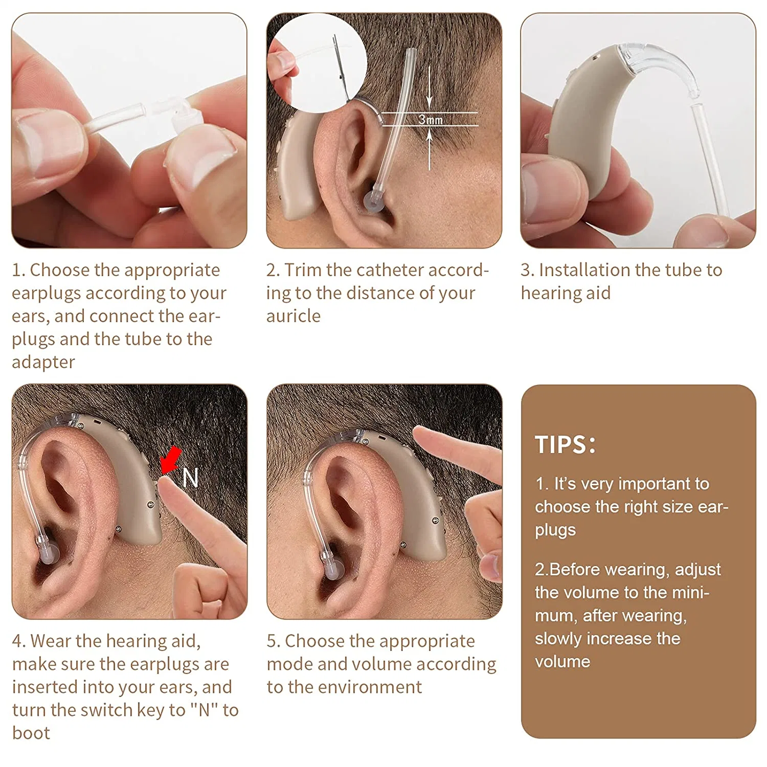 Cheap Price Powerful Digital Hearing Amplifier Hearing Aids