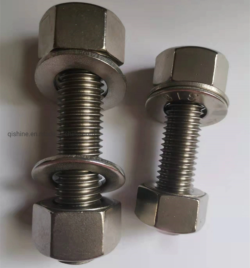 Stainless Steel A193 B8m Stud Bolt and Heavy Hex Nut Flange Fastener