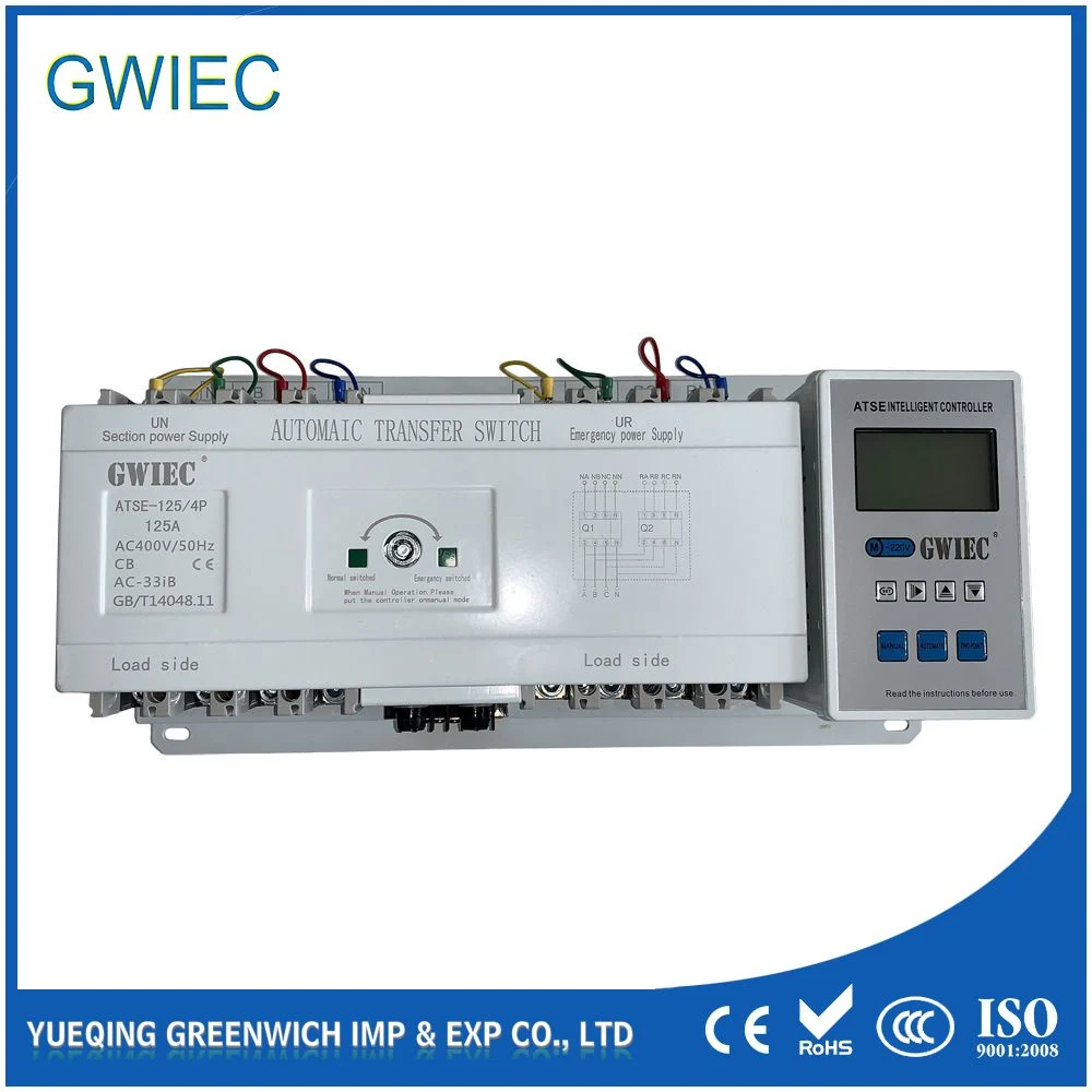 CB Level 3p or 4p 125 AMP Controller Transfer Intelligent Switch