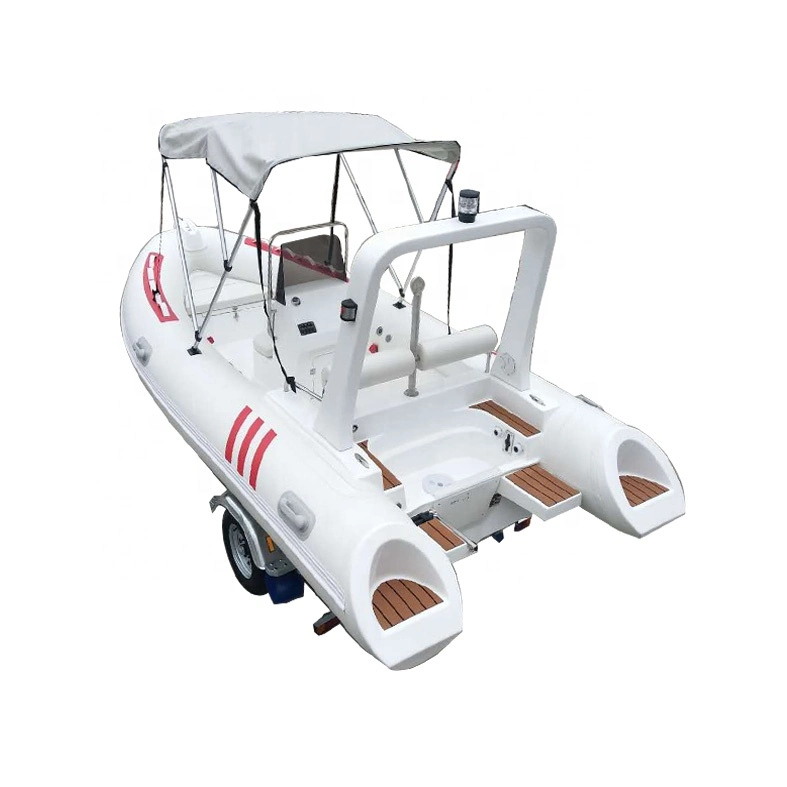 Aquaparx White PVC Double Deep Hull Fiberglass Inflatable Boat Rib 480 for Sale Netherlands