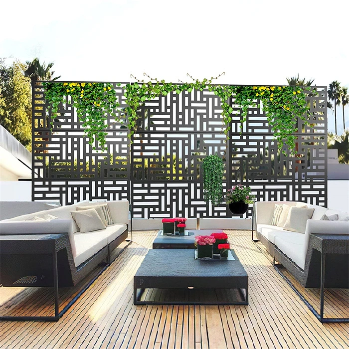 Laser Cut Aluminium Panel Decorative Screen Outdoor Aluminium Privacy Screen Garden Screen